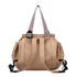 Brown Convertible Multifunctional Baby Cradle Travel Bag - Women's Backpack, Shoulder Bag, Mummy Bag with Expandable Storage