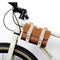 Brown Vintage Bicycle Handlebar Bag  Universal Front & Rear Bike Accessory for Commuting and Cycling