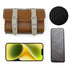 Brown Vintage Bicycle Handlebar Bag  Universal Front & Rear Bike Accessory for Commuting and Cycling