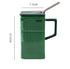 Green Creative Retro Refrigerator Ceramic Mug with Lid and Straw â€“ 550ml Coffee Cup â€“ Unique Gift for Couples or Office Use