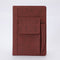 Reddish Brown A5 Multi-Functional PU Leather Notebook with Pockets - Office Planner and Journal