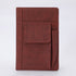 Reddish Brown A5 Multi-Functional PU Leather Notebook with Pockets - Office Planner and Journal