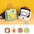 Bread Pattern White Cute Multifunctional Mini Leather Coin Purse with Keychain for Lipstick, Bluetooth Earbuds, and Small Essentials