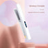 White Portable Mini Wireless Hair Straightener - USB Rechargeable, 2-in-1 Curling & Straightening Iron, Adjustable 3-Temperature Settings , 20s Fast Heating, Anti-Scald, Compact Travel Design