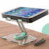 Black Acrylic Foldable Tablet and Phone Stand - 360Â° Rotation, Anti-Slip Design, Lightweight and Compact