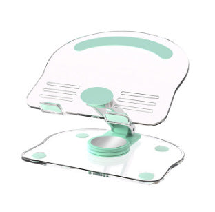 Green Acrylic Foldable Tablet and Phone Stand - 360Â° Rotation, Anti-Slip Design, Lightweight and Compact