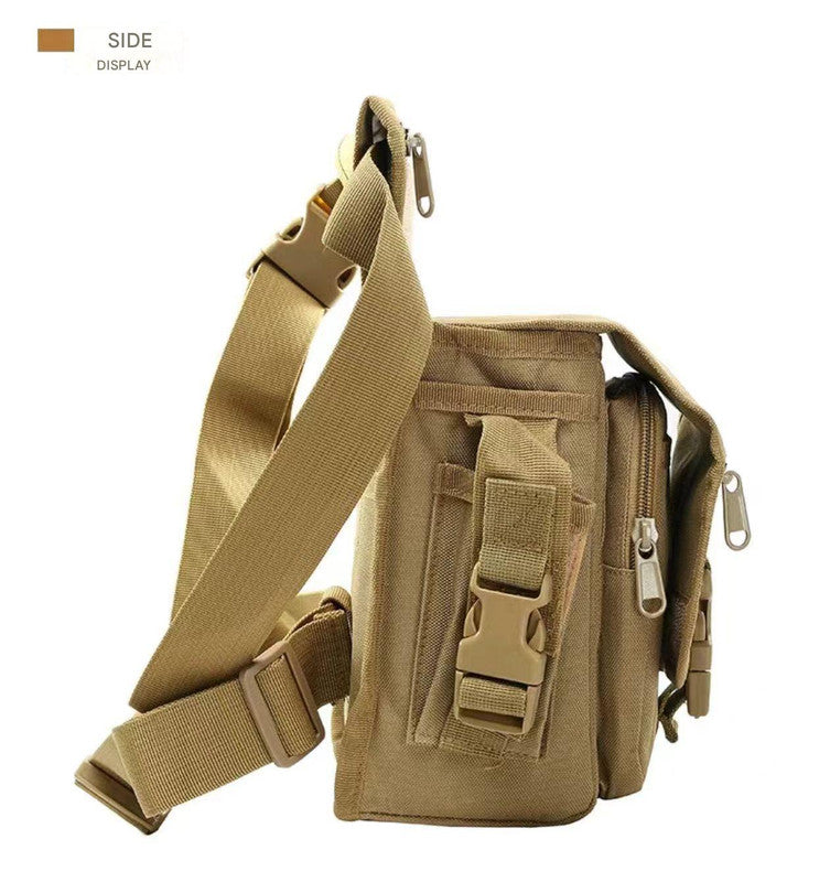 Black Tactical Outdoor Leg Bag  900D Durable Multi-Layer Waist Pack for Cycling, Fishing, and Security