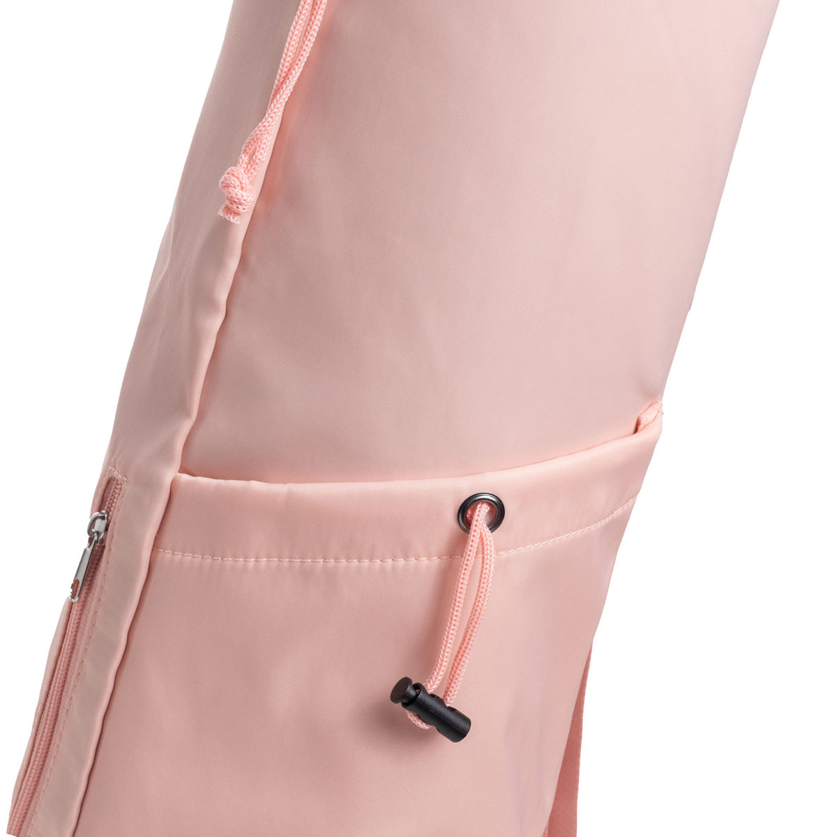 Pink Durable Yoga Mat Carry Bag - Multi-Functional Fitness Backpack with Wet PocketMugs are filming props, not included