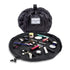 Black Portable Drawstring Cosmetic Storage Bag for Travel and Daily UseCosmetics pictured are photo props and are not included