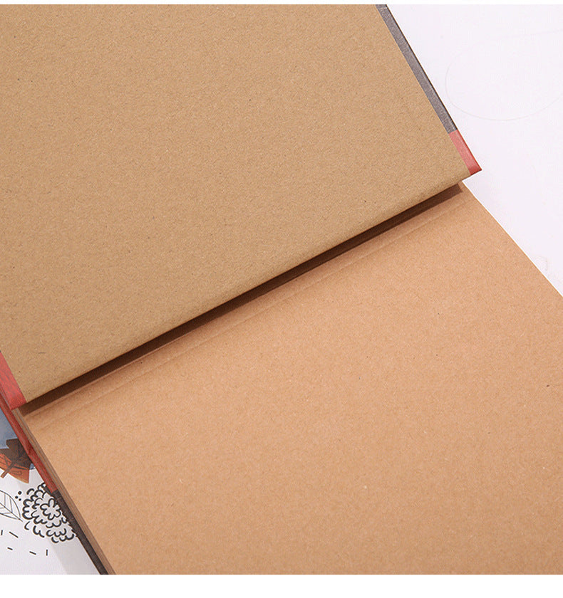 29*19CM 2 Pcs Vintage DIY Scrapbook Photo Album - Our Adventure Book for Travel and Memories