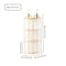 Off White Hanging Dustproof Storage Bag - Multi-Layer Organizer for Bags, Clothes & Accessories, 3-Tier Non-Woven Fabric