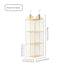 Off White Hanging Dustproof Storage Bag - Multi-Layer Organizer for Bags, Clothes & Accessories, 3-Tier Non-Woven Fabric