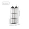 Grey Hanging Dustproof Storage Bag - Multi-Layer Organizer for Bags, Clothes & Accessories, 3-Tier Non-Woven Fabric