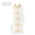 Off White Hanging Dustproof Storage Bag - Multi-Layer Organizer for Bags, Clothes & Accessories, 4-Tier Non-Woven Fabric