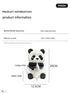 Ceramic Panda Tissue Box Holder - Creative Cartoon Napkin Dispenser for Home Decor