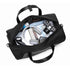 Men's Gray Waterproof Multi-Functional Travel Duffel Bag - Foldable Short Trip Gym Bag with Shoe Compartment