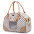 Portable Pet Travel Bag - Anti-Crush Dog Carrier for Outdoor Trips L-42x29x18cm, White Color