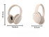 Black P3965 Foldable Bluetooth 5.3 ANC Wireless Over-Ear Headphones with Noise Cancellation