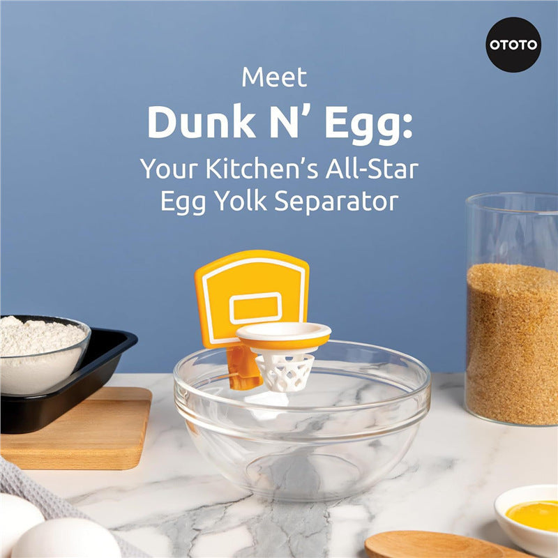 Dunk Nâ€™ Egg - Fun and Innovative Basketball-Themed Egg Yolk Separator for Your Kitchen
