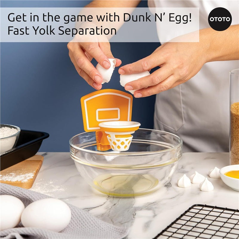 Dunk Nâ€™ Egg - Fun and Innovative Basketball-Themed Egg Yolk Separator for Your Kitchen