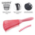 3PCS Black Octopus-Style Detangling Brush - 8 Flexible Arms for Effortless Hair Styling