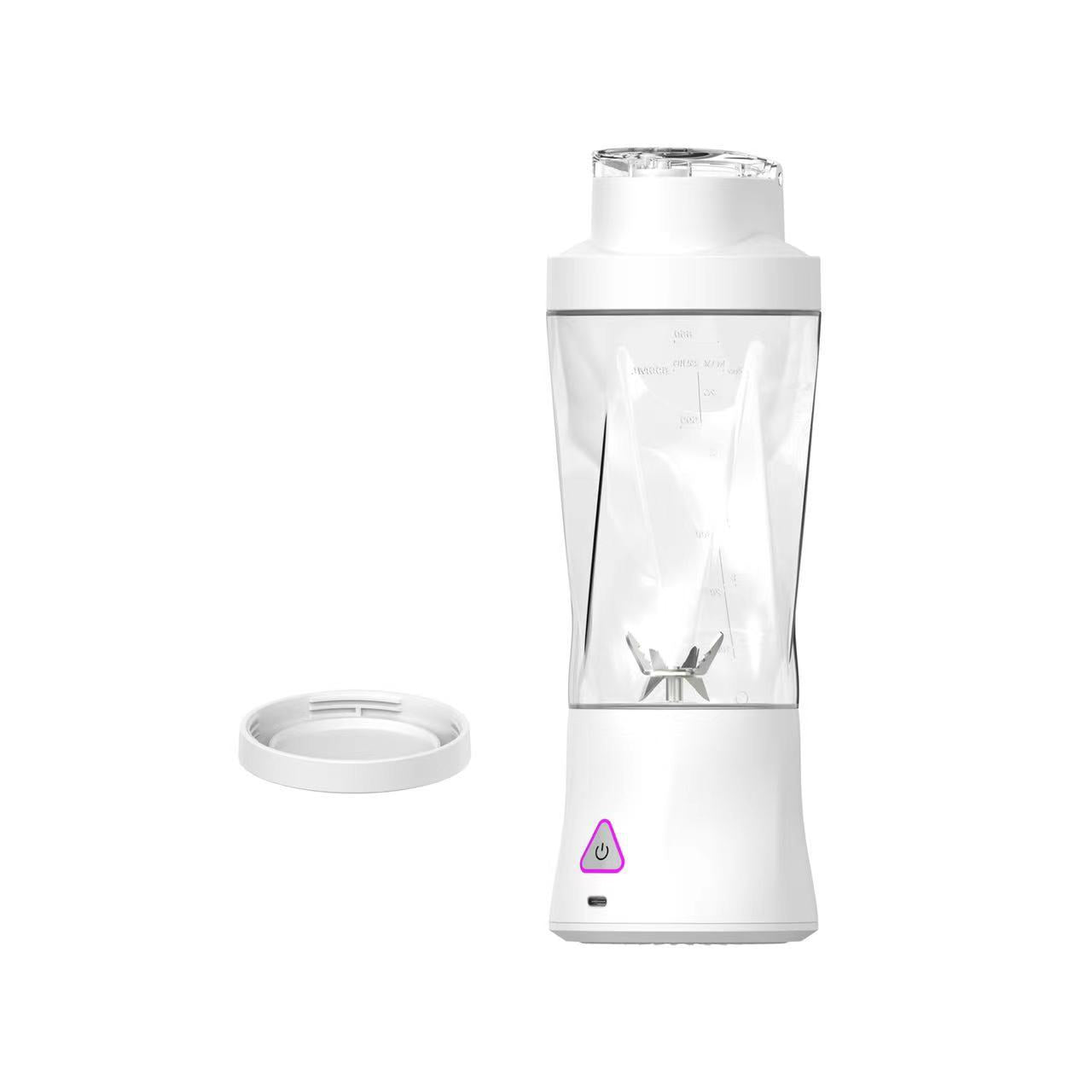 White High-Powered Portable Blender - Large-Capacity, Ice-Crushing On-the-Go Juicer