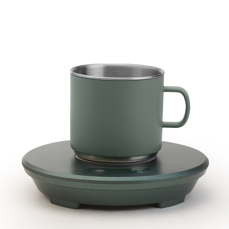 Green Multifunctional Cooling and Heating Cup with Mug - 10W Rapid Temperature Adjustment