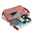 Lightweight Nylon Crossbody Shoulder Bag - Black, Adjustable Strap, Multi-Pocket Design