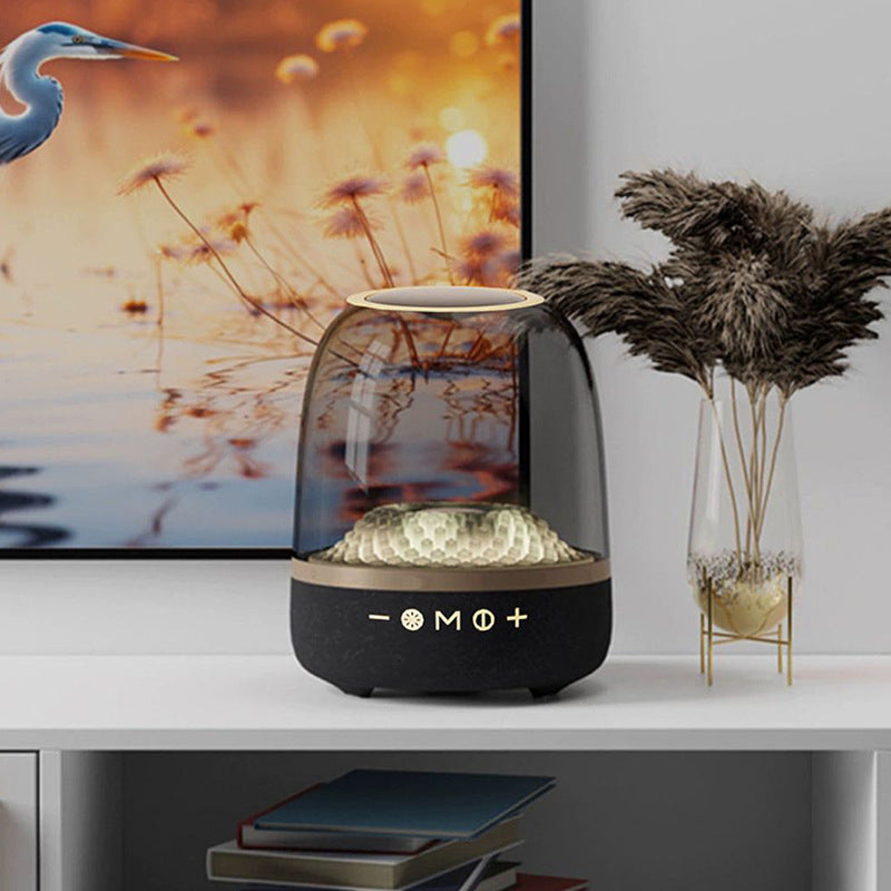 LP90 White 360Â° Bluetooth Home Theater Speaker With Two Microphones - LED Light Effect, 120W Surround Sound