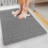 Cat Head Black Non-Slip Loofah-Style Bathroom Mat - Quick-Dry and Soft 40*60cm