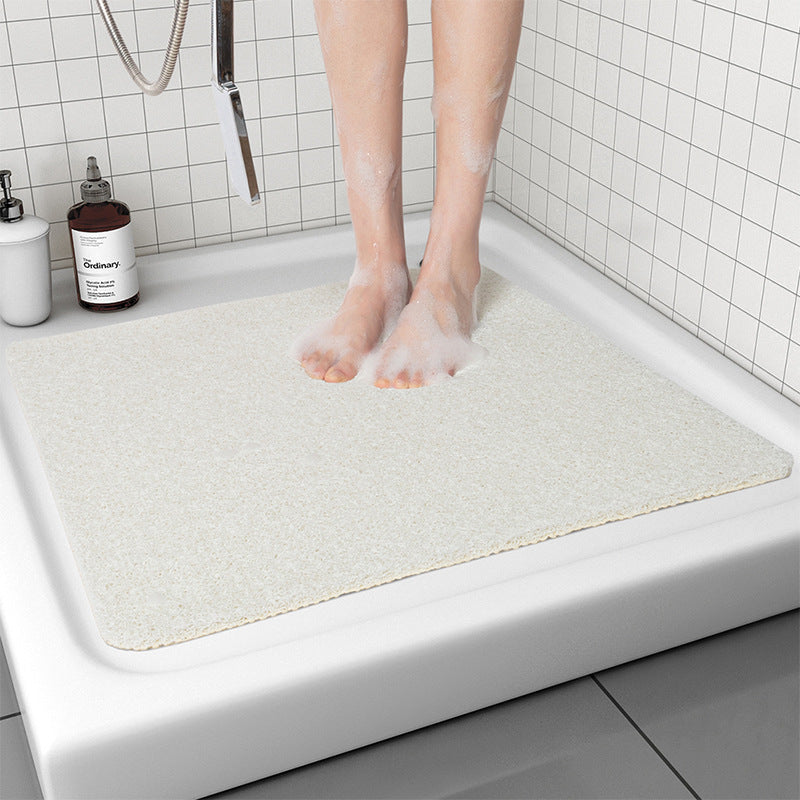 White Non-Slip Loofah-Style Bathroom Mat - Quick-Dry and Soft 40*80cm