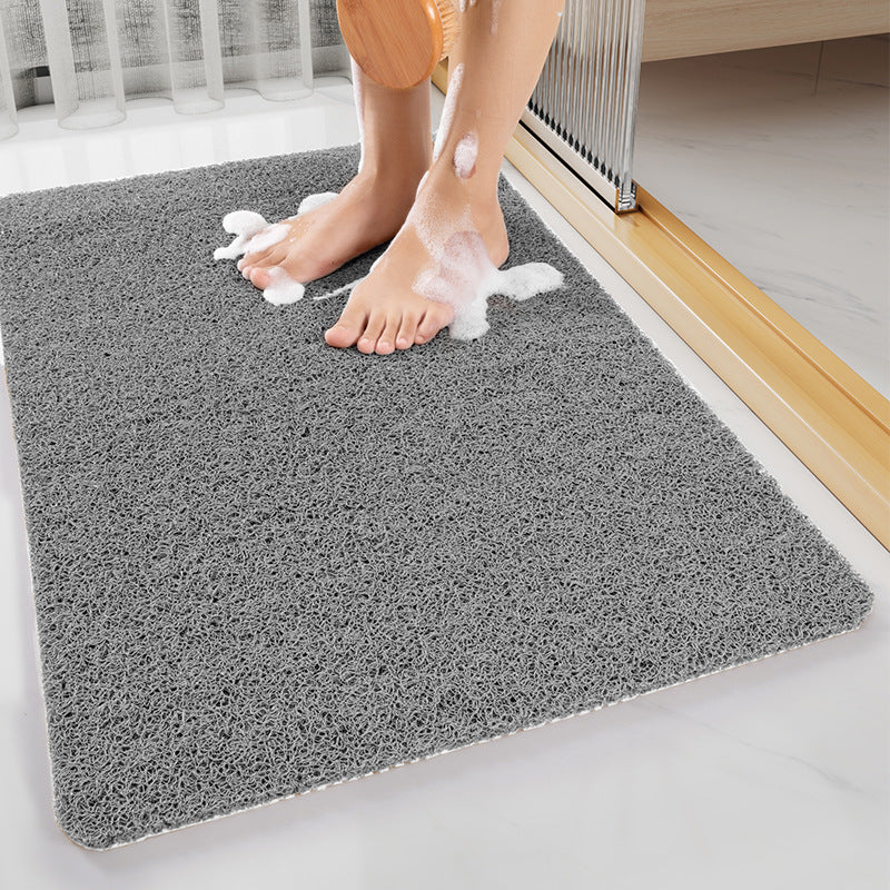 White Non-Slip Loofah-Style Bathroom Mat - Quick-Dry and Soft 44*75cm