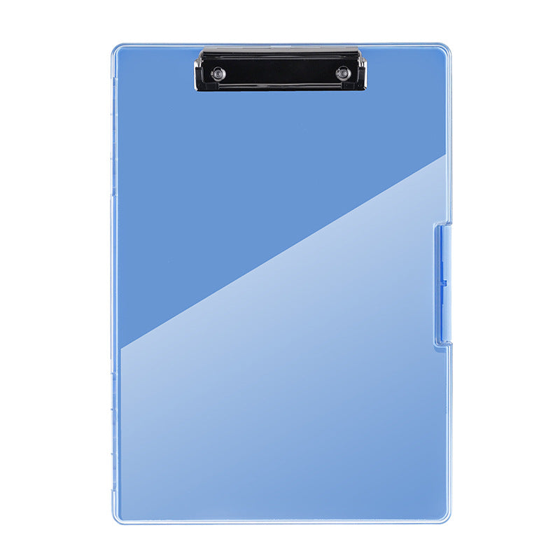 Sea blue A4 Plastic Document Storage Clipboard - Portable and Durable