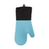 Blue Spiral Pattern Silicone Oven Mitts - Heat Resistant and Non-Slip Design (1 Pair/2 PCS)