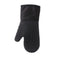 Black Spiral Pattern Silicone Oven Mitts - Heat Resistant and Non-Slip Design (1 Pair/2 PCS)