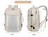 Large Capacity Travel Backpack with USB Charging Port - Black