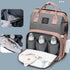 Multifunctional Diaper Backpack with Mosquito Net and Insulated Pockets - Black