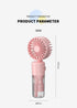 Portable 4-Speed Mini Spray Fan with Moisturizing Function - F2 Pink (2PCS)