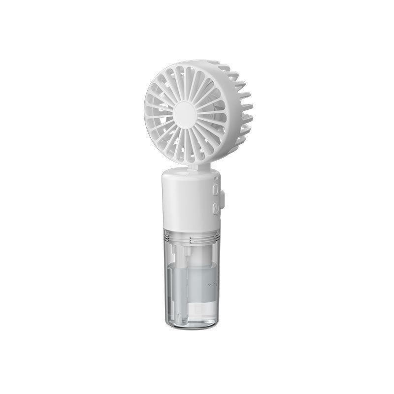 Portable 4-Speed Mini Spray Fan with Moisturizing Function - F2 White (2PCS)