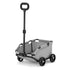 Gray Foldable Pet Travel Wagon for Small Dogs - Lightweight and Portable
