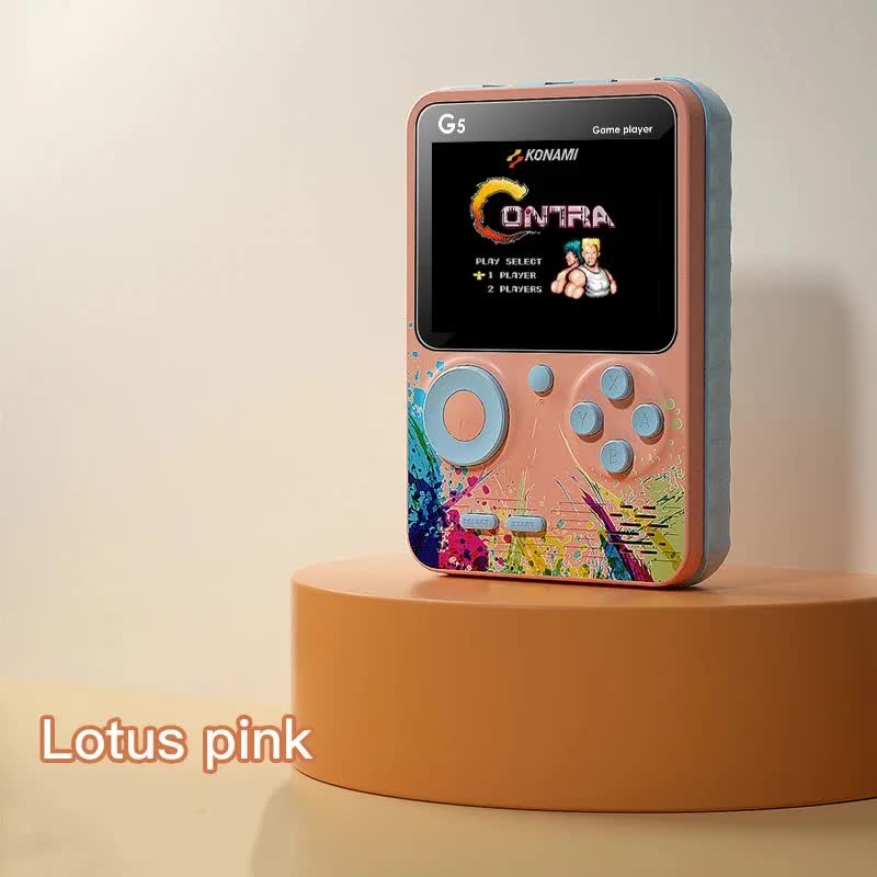 G5 Retro Handheld Game Console with 500 Classic Games - Pink