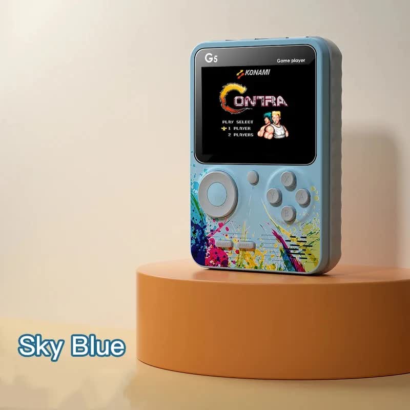 G5 Retro Handheld Game Console with 500 Classic Games -Sky Blue