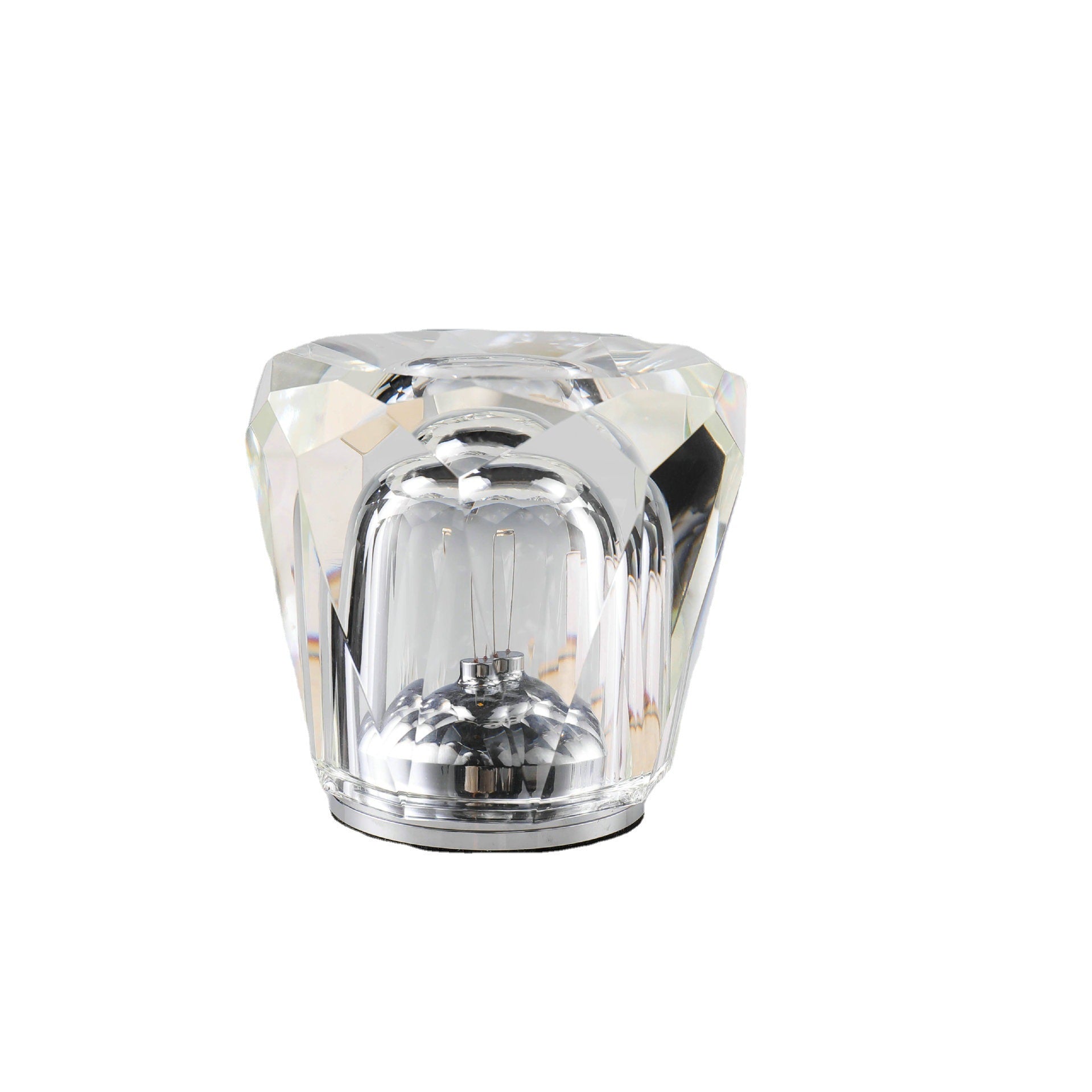 Crystal LED Table Lamp with Starburst Effect, Rechargeable and Portable Design,Type B 90mm H *85mm W