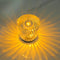 Crystal LED Table Lamp with Starburst Effect, Rechargeable and Portable Design,Type C 90mm H *88mm W