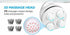 Blue Portable 3D Electric Massage Device with Adjustable Speeds and USB Charging