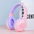 Pink Wireless Bluetooth Headphones with Hi-Fi Bass, Foldable Design, and Card Slot