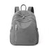Gray Mini Nylon Multi-Compartment Backpack - Lightweight and Stylish Everyday Bag