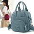 Green Mini Waterproof Nylon Backpack - Lightweight Casual Crossbody Bag