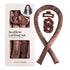 5PCS Brown Heatless Hair Curling Set with Scrunchie and Hair Clip - Silk Curling Ribbon