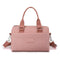 0485# Pink Multifunctional Nylon Shoulder Bag - Lightweight and Spacious Handbag for Women, 20x15x11cm